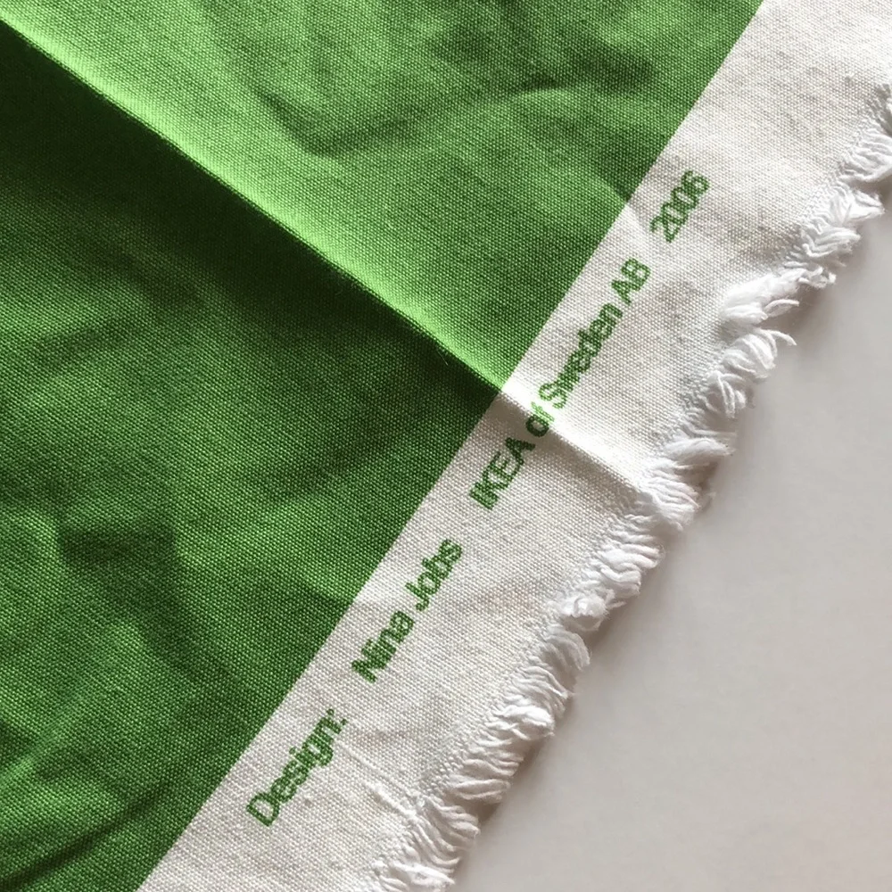 Nina Jobs Ikea 2006 Loveable Heart Danish Modern Green Clover Ikea Fabric